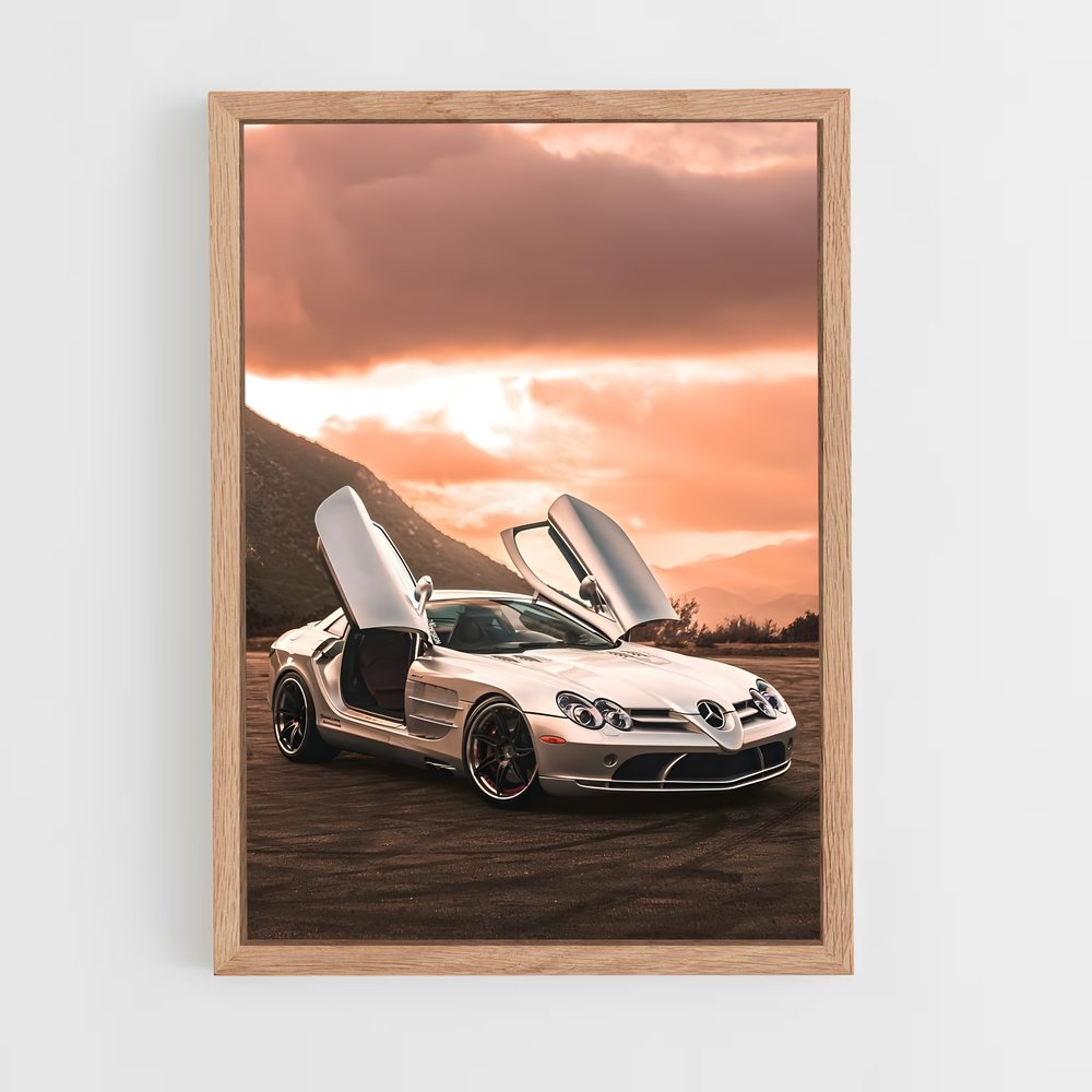 Poster Désert de Vitesse – affiche Mercedes (vue 4)